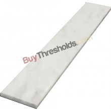 Bianco White Carrara Polished Marble Threshold 4"x48"x3/4" - Standard Bevel